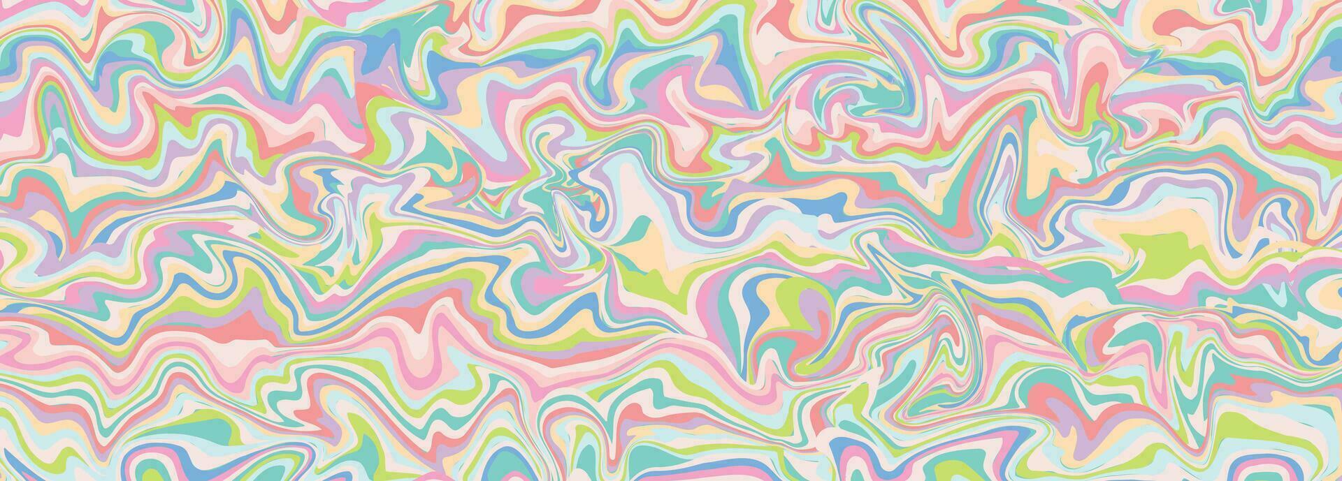Groovy hippie Liquid marble texture.Wavy marble psychedelic swirl.Y2k aesthetic.Groovy hippie Liquid marble texture posters.Trendy 70s retro psychedelic style vector