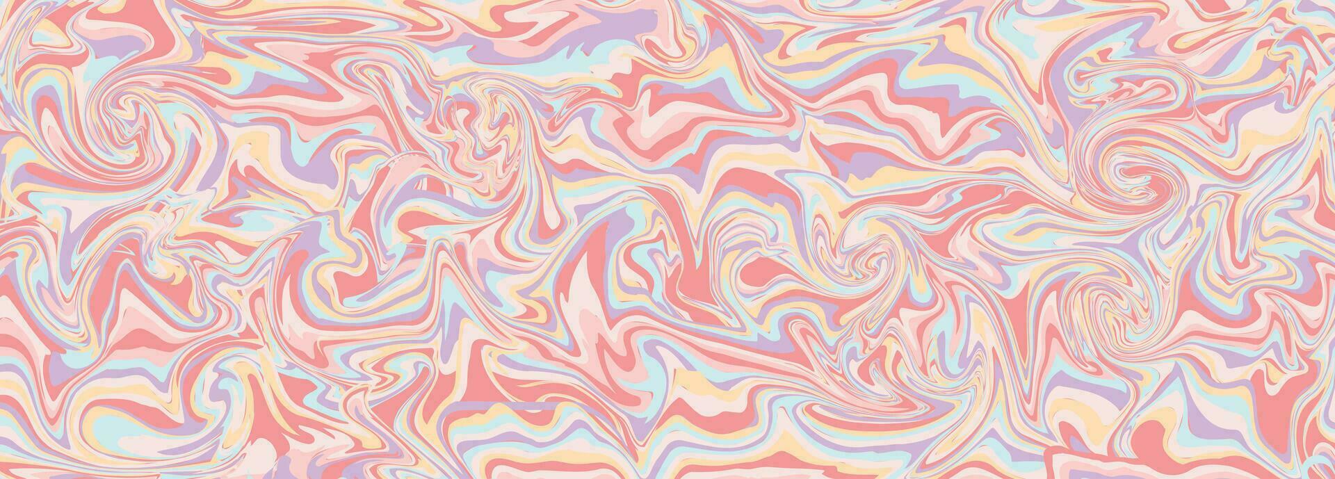 Groovy hippie Liquid marble texture.Wavy marble psychedelic swirl.Y2k aesthetic.Groovy hippie Liquid marble texture posters.Trendy 70s retro psychedelic style vector