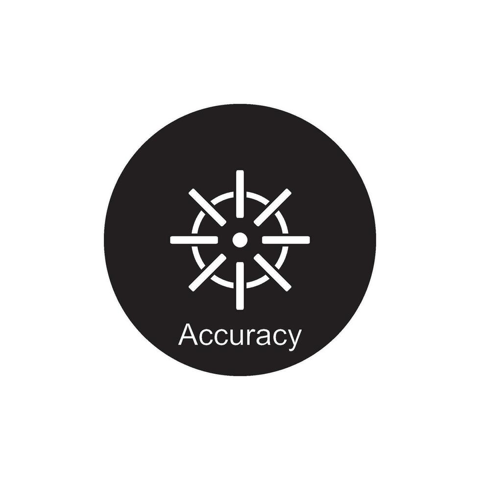 accuracy icon vector