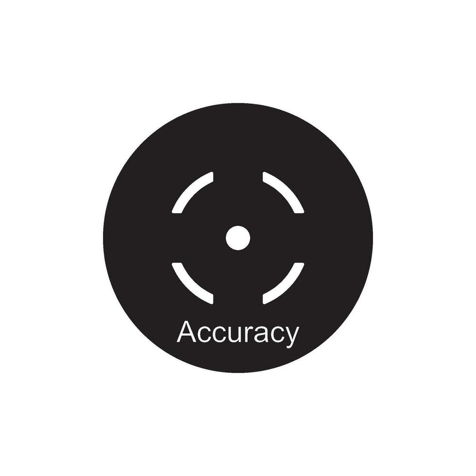 accuracy icon vector