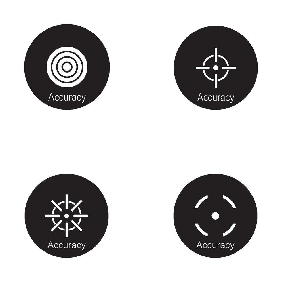 accuracy icon vector