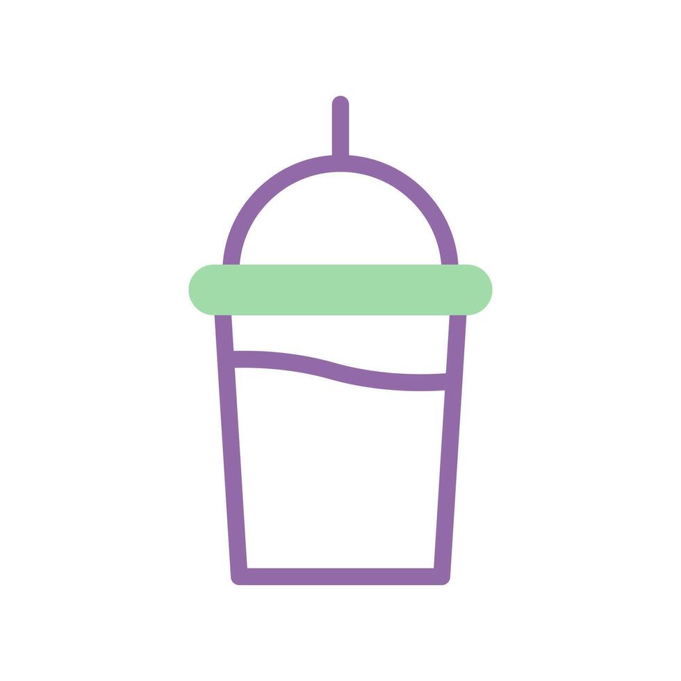 Drink icon duotone purple green summer beach symbol illustration vector