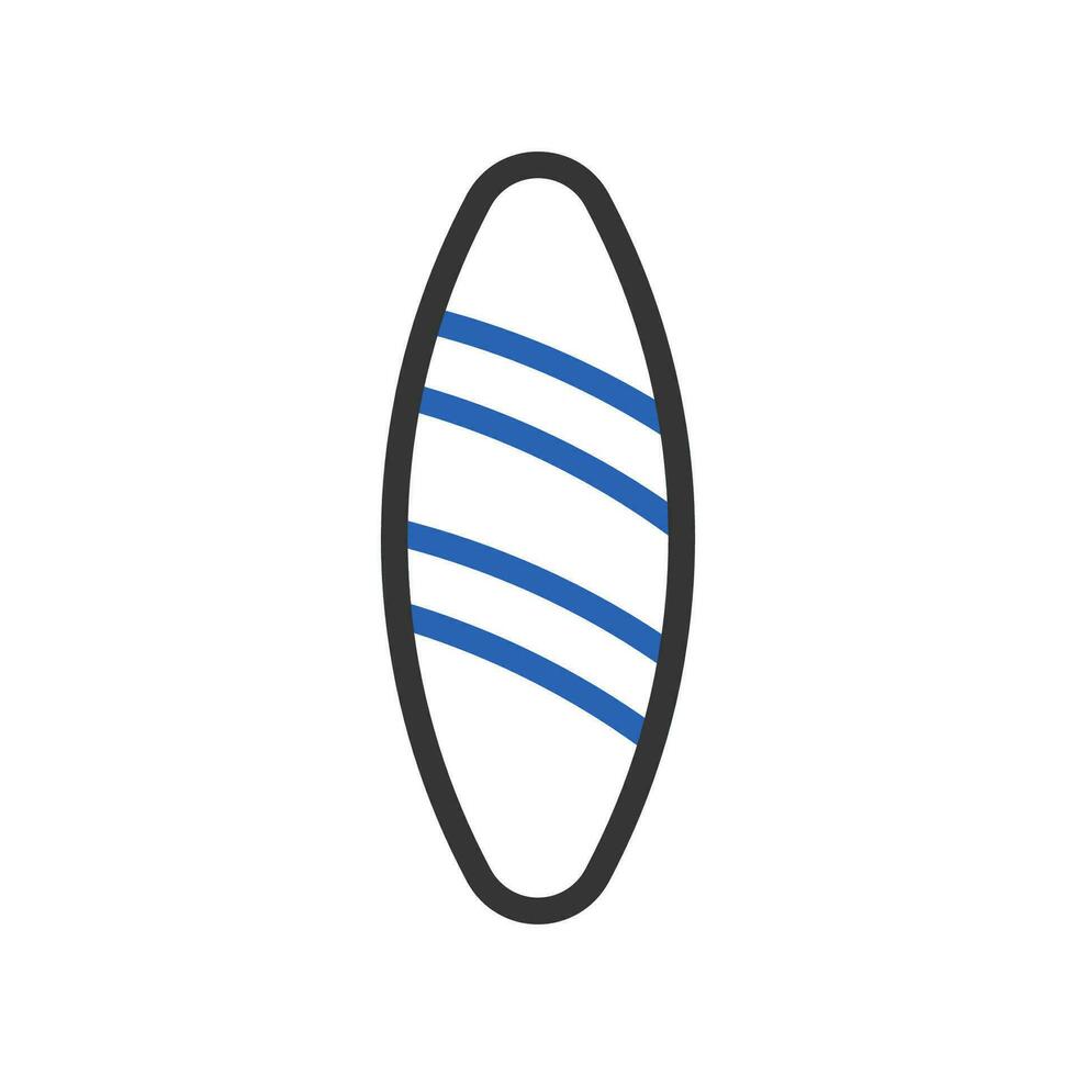 Surfing icon duocolor blue grey summer beach symbol illustration. vector