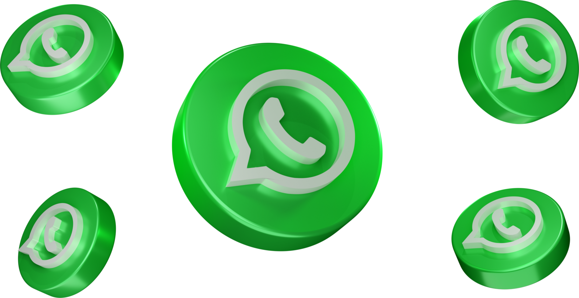 WhatsApp 3d Logo Sozial Medien WhatsApp Symbol png