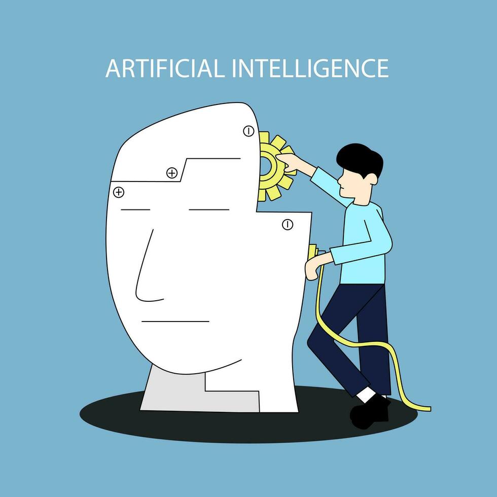 Artificial Intelligence Vector Illustration