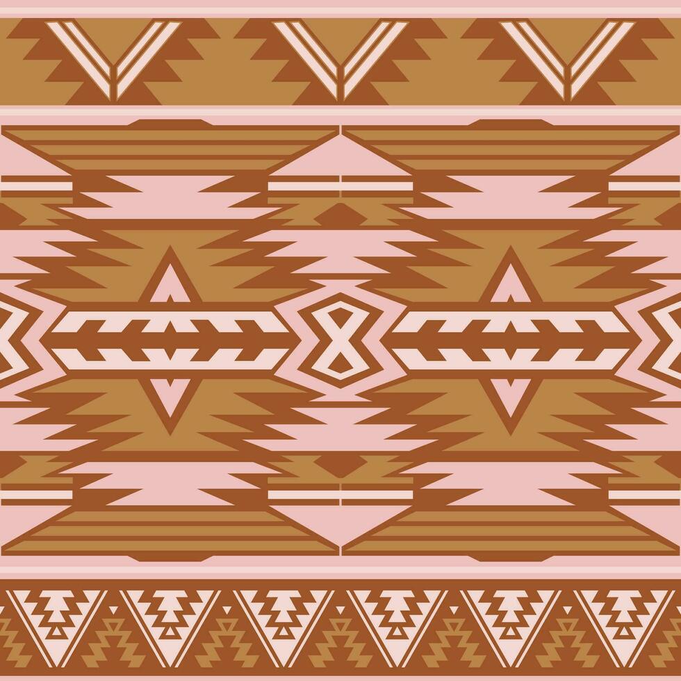 Seamless pattern of Aztec tribes. geometric figure vector