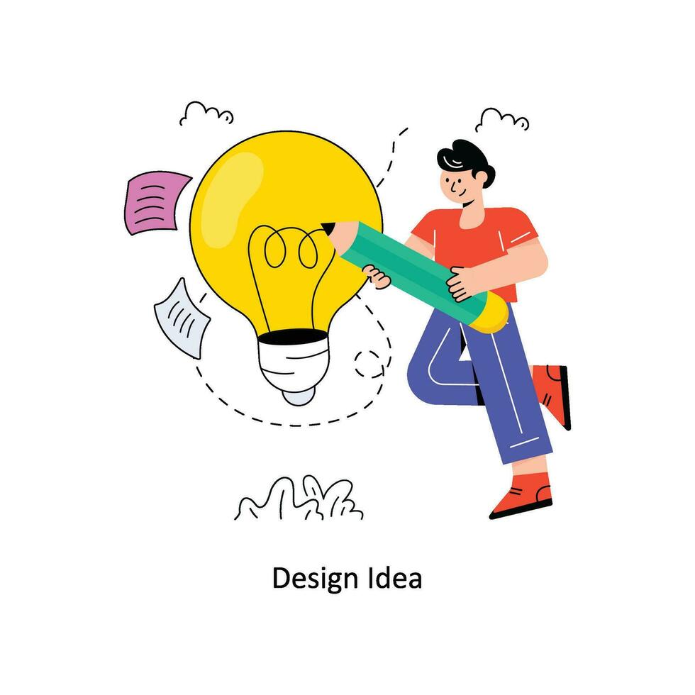 Design Idea Flat Style Design Vector illustration. Stock illustration