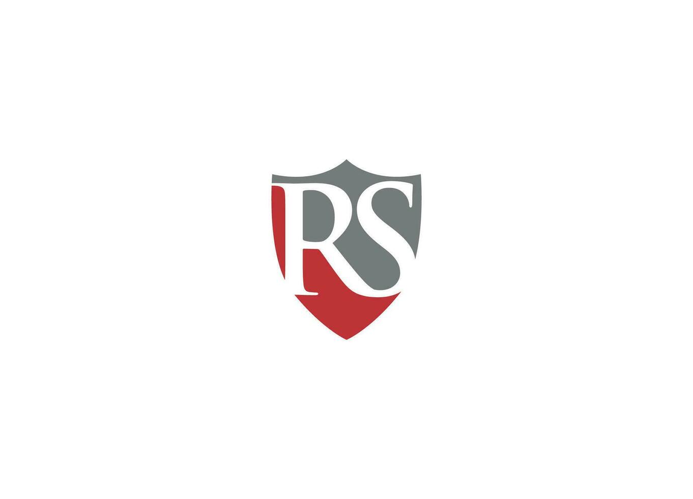 rs letra logo diseño con creativo moderno vector icono modelo