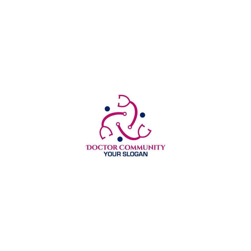 Doctor Community Logo Design Vector