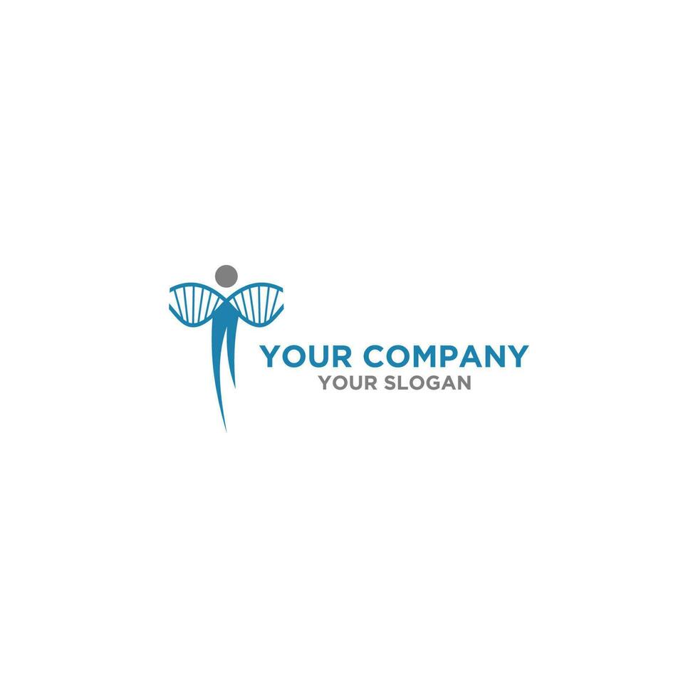 DNA People Logo Design Vector