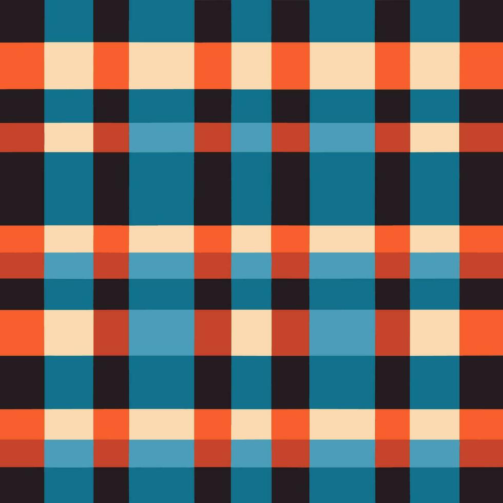 plaid checked pattern seamless fabric textured background modern design vector illustration