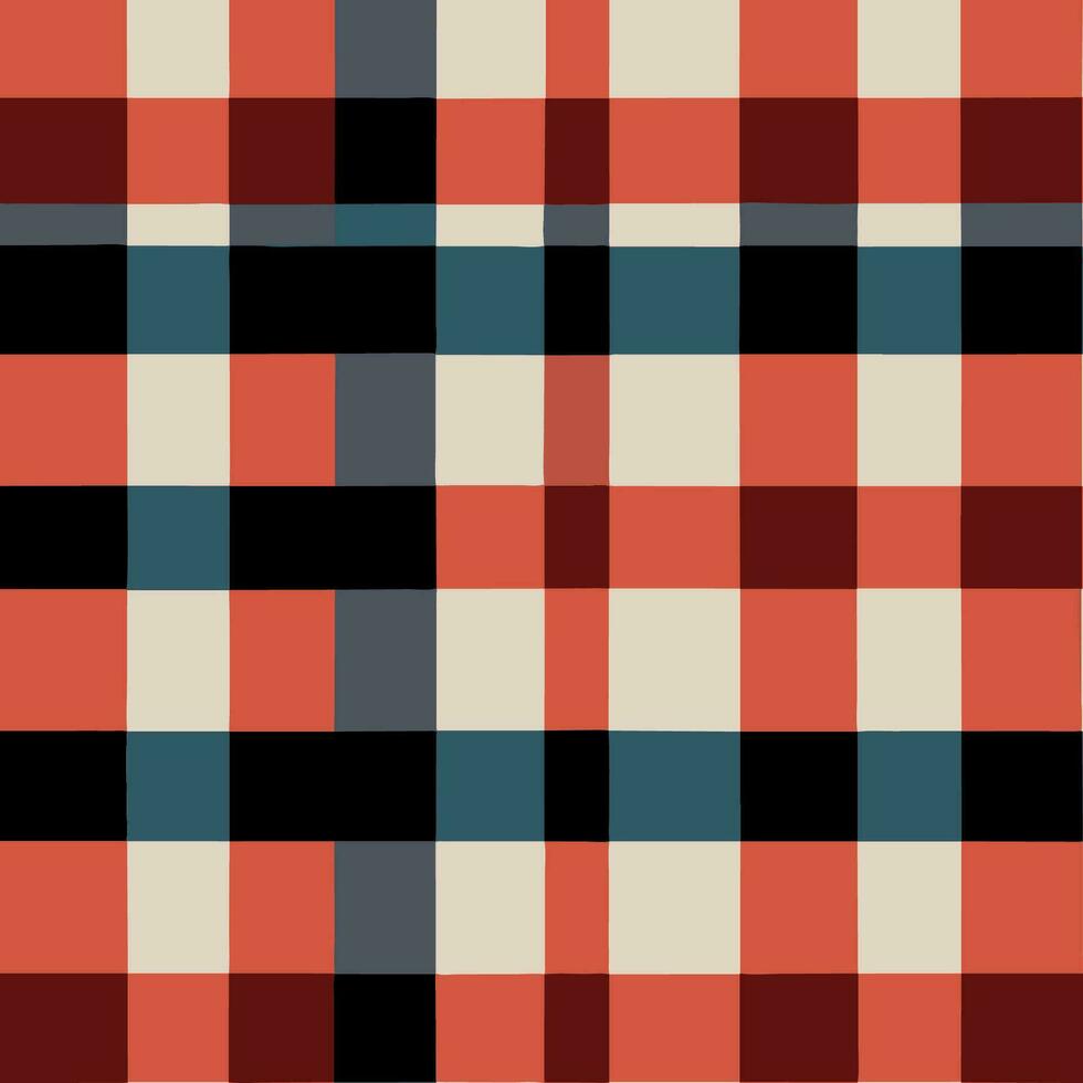 plaid checked pattern seamless fabric textured background modern design vector illustration