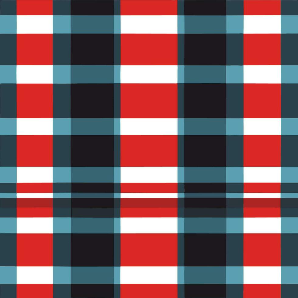 plaid checked pattern seamless fabric textured background modern design vector illustration