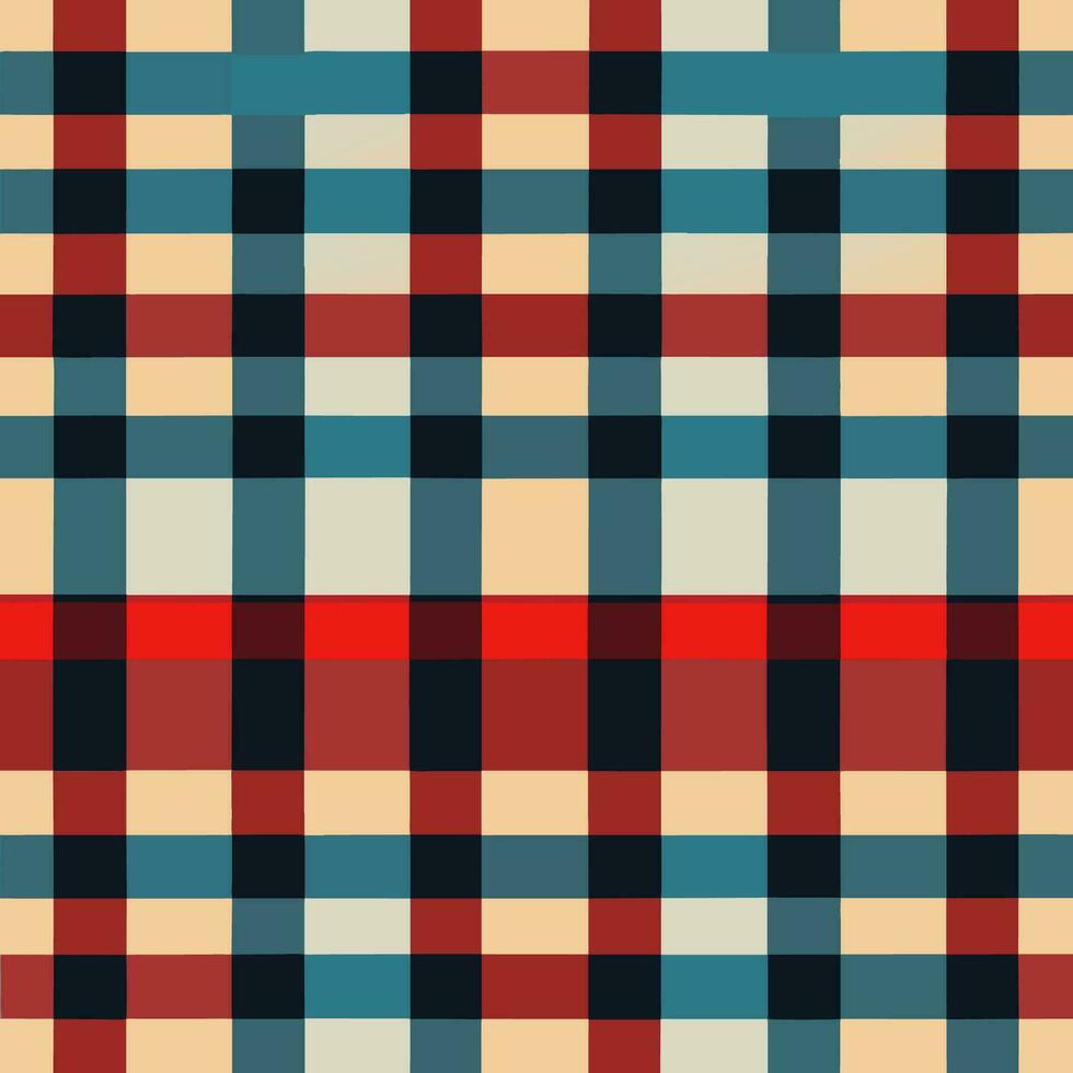 plaid checked pattern seamless fabric textured background modern design vector illustration