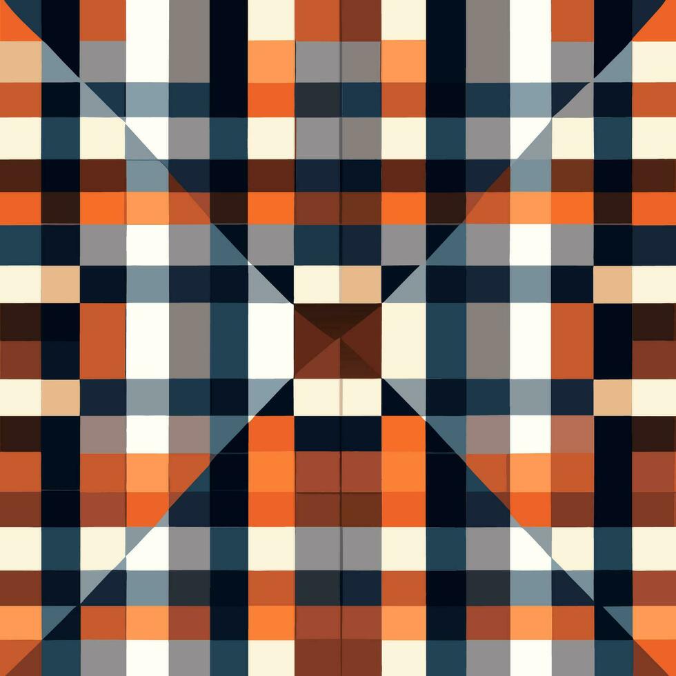 plaid checked pattern seamless fabric textured background modern design vector illustration