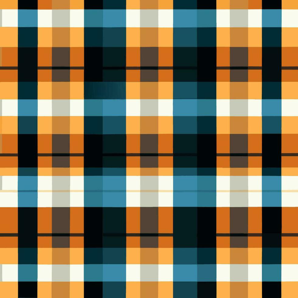 plaid checked pattern seamless fabric textured background modern design vector illustration