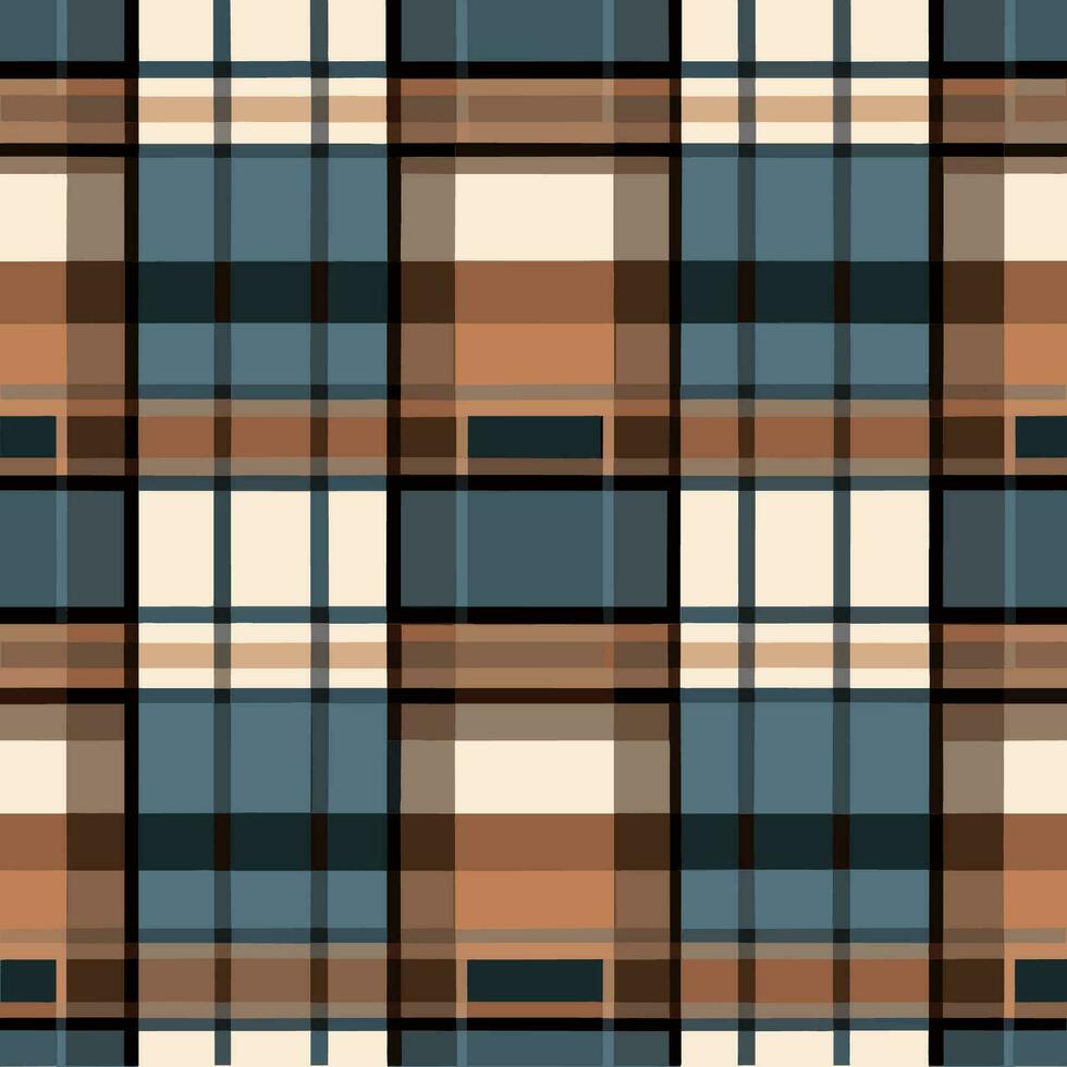 plaid checked pattern seamless fabric textured background modern design vector illustration