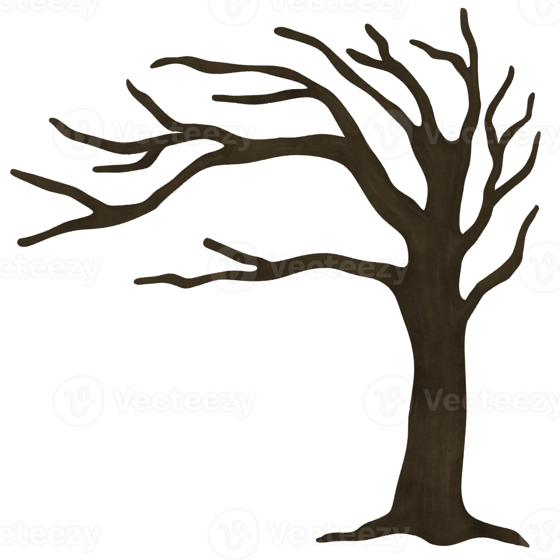 Halloween tree cartoon 28535441 PNG