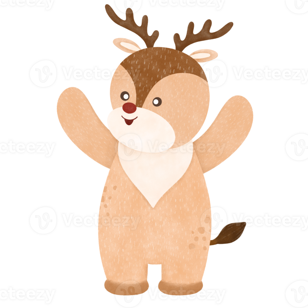 Reindeer cartoon illustration png