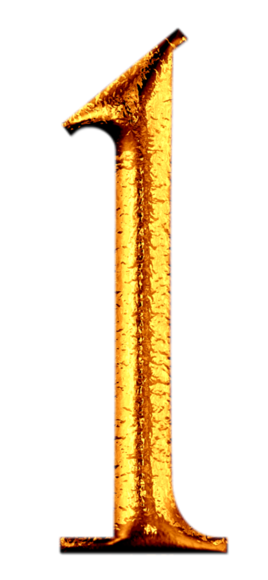 Golden number 1 28536149 PNG