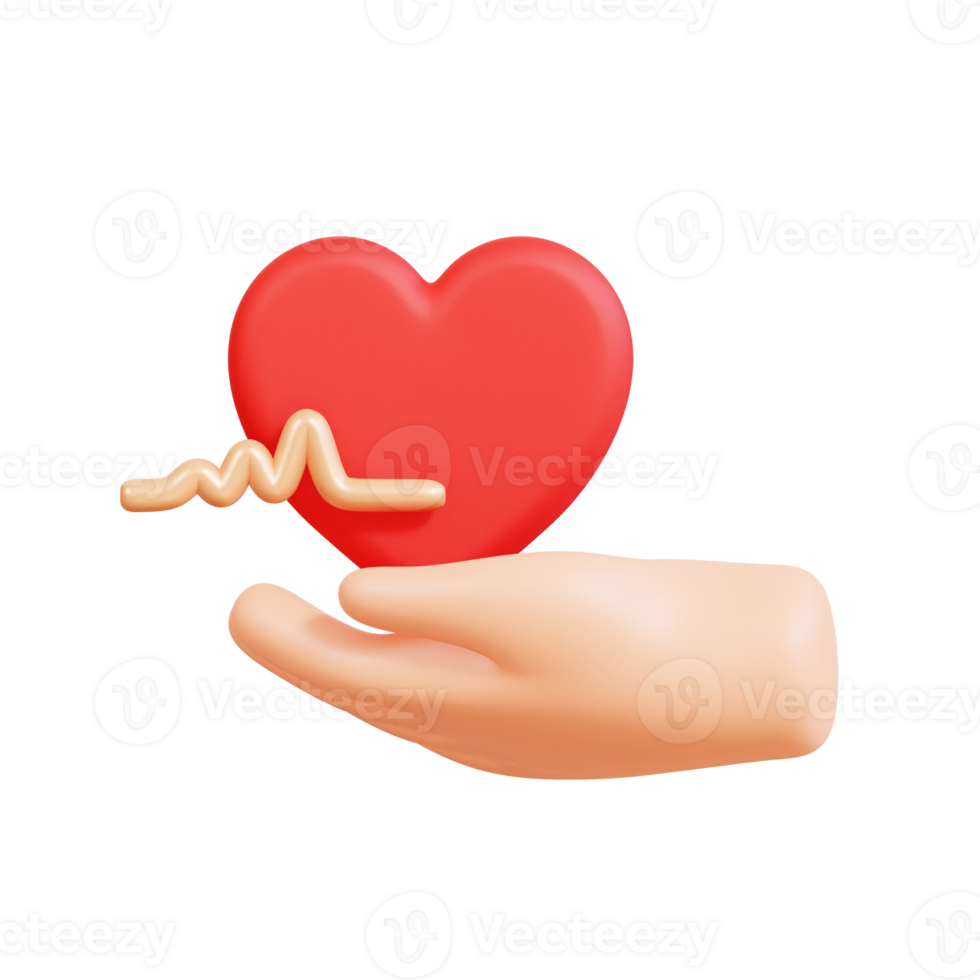 World Heart Day 3D Icon png