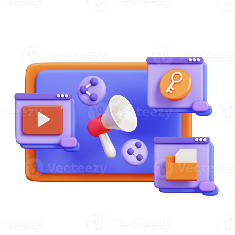Startup Business Interface 3D Icon png
