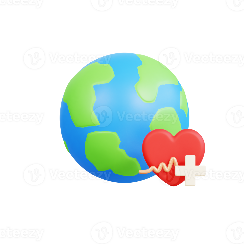World Heart Day 3D Icon png