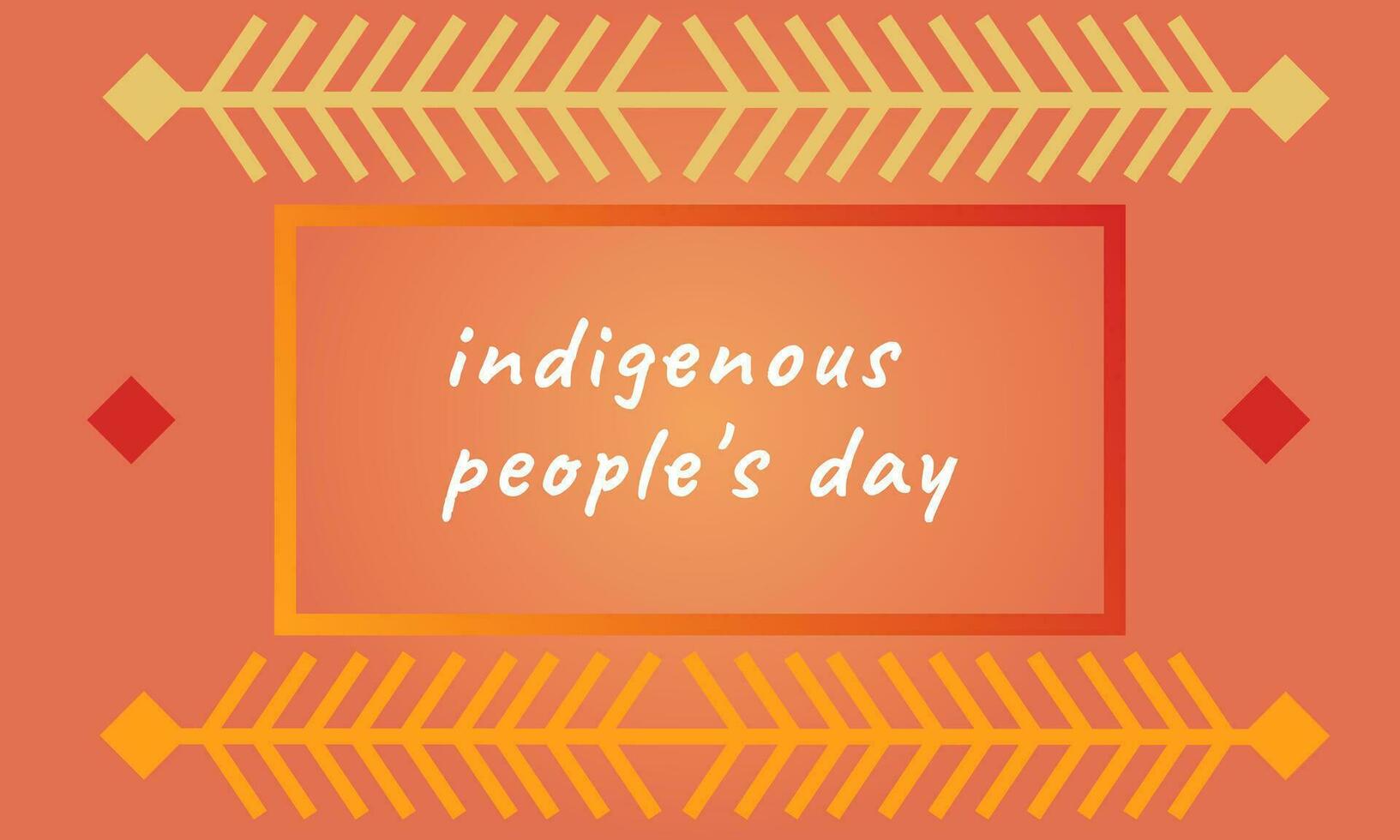 Indigenous people day background celebration vector. Holiday concept. Suitable for banner, web design, digital, poster, decoration, card. USA federal holiday vector
