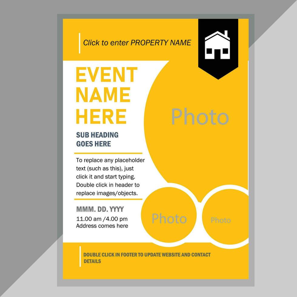 Business flyer design template vector