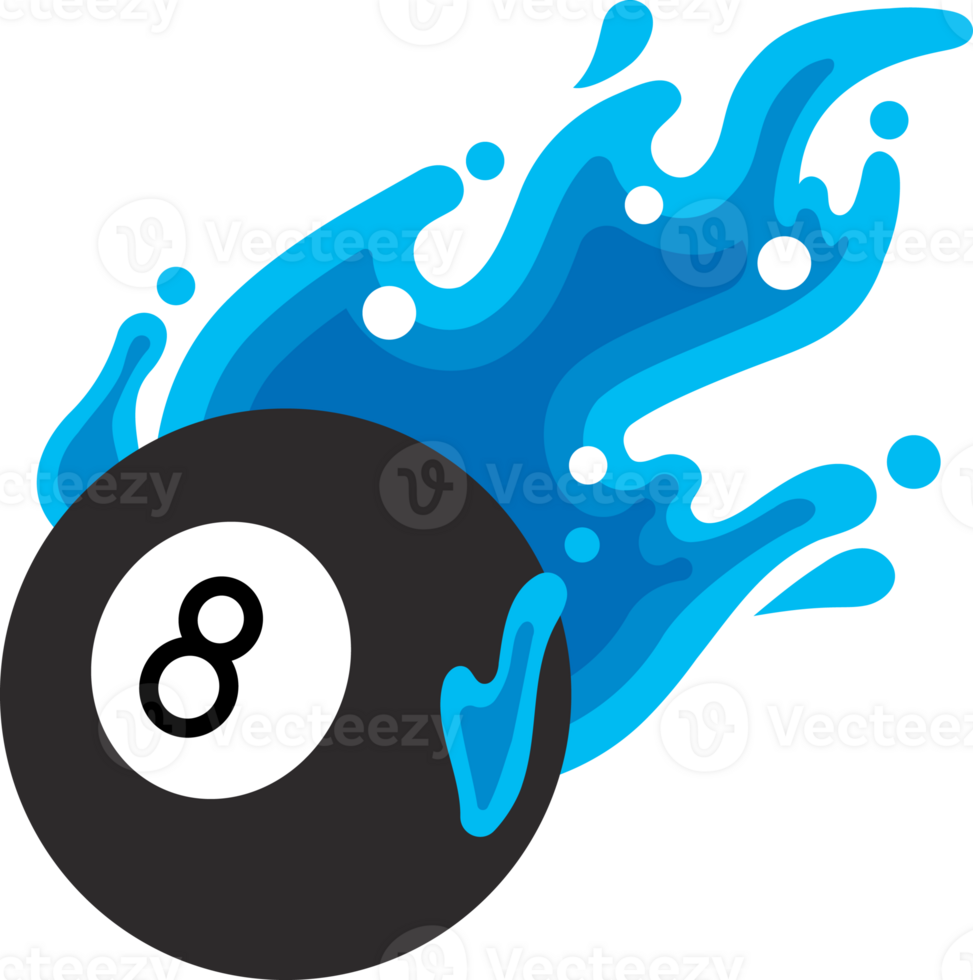 eightball flying water ball icon png