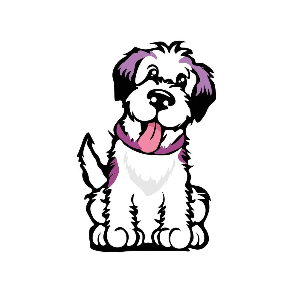 Dog cute design concept vector