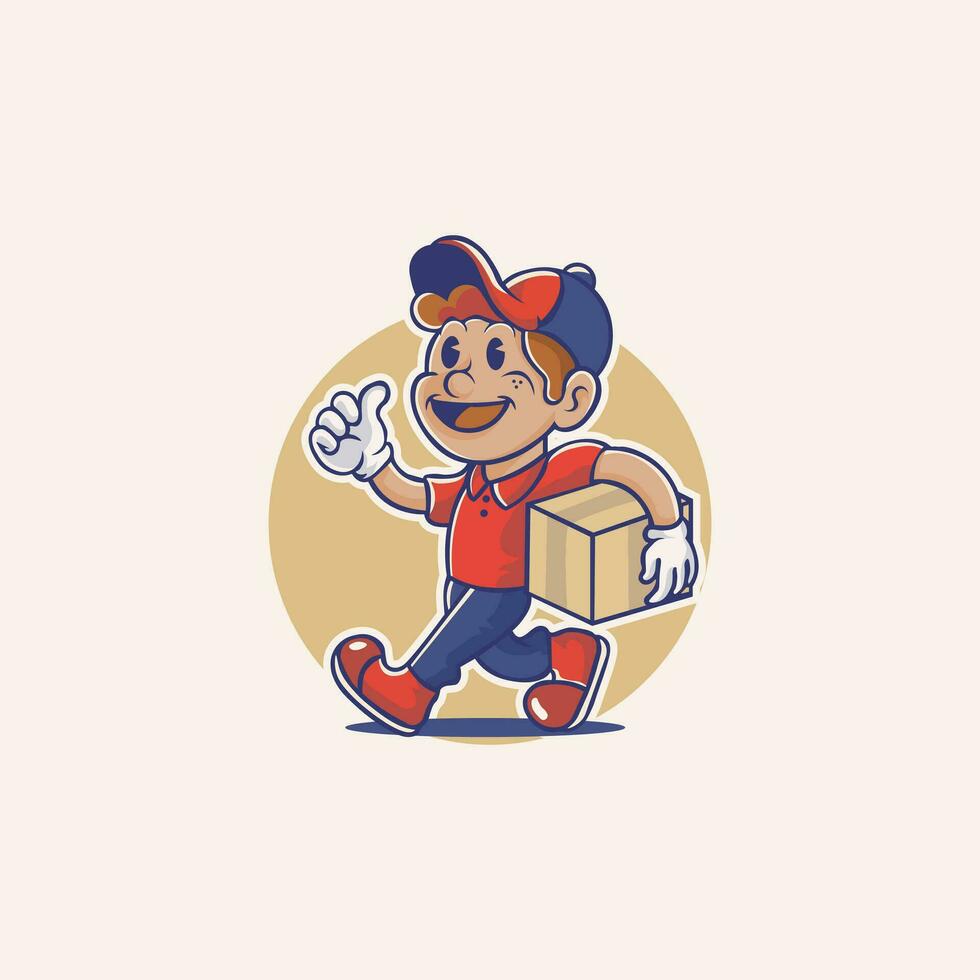 Distributor's Delivery cartoon style vector