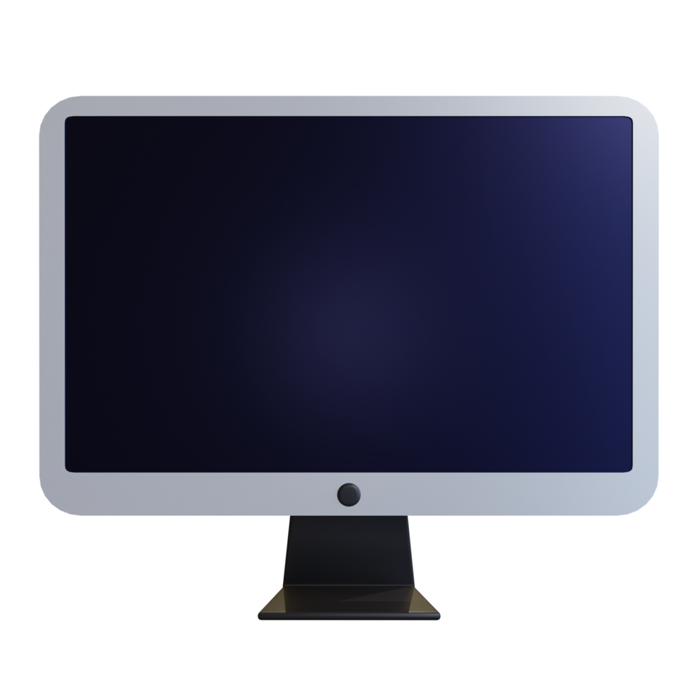 3D Monitor Illustration png