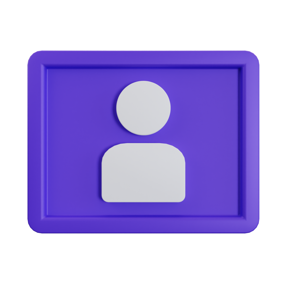 3D Profile Icon png
