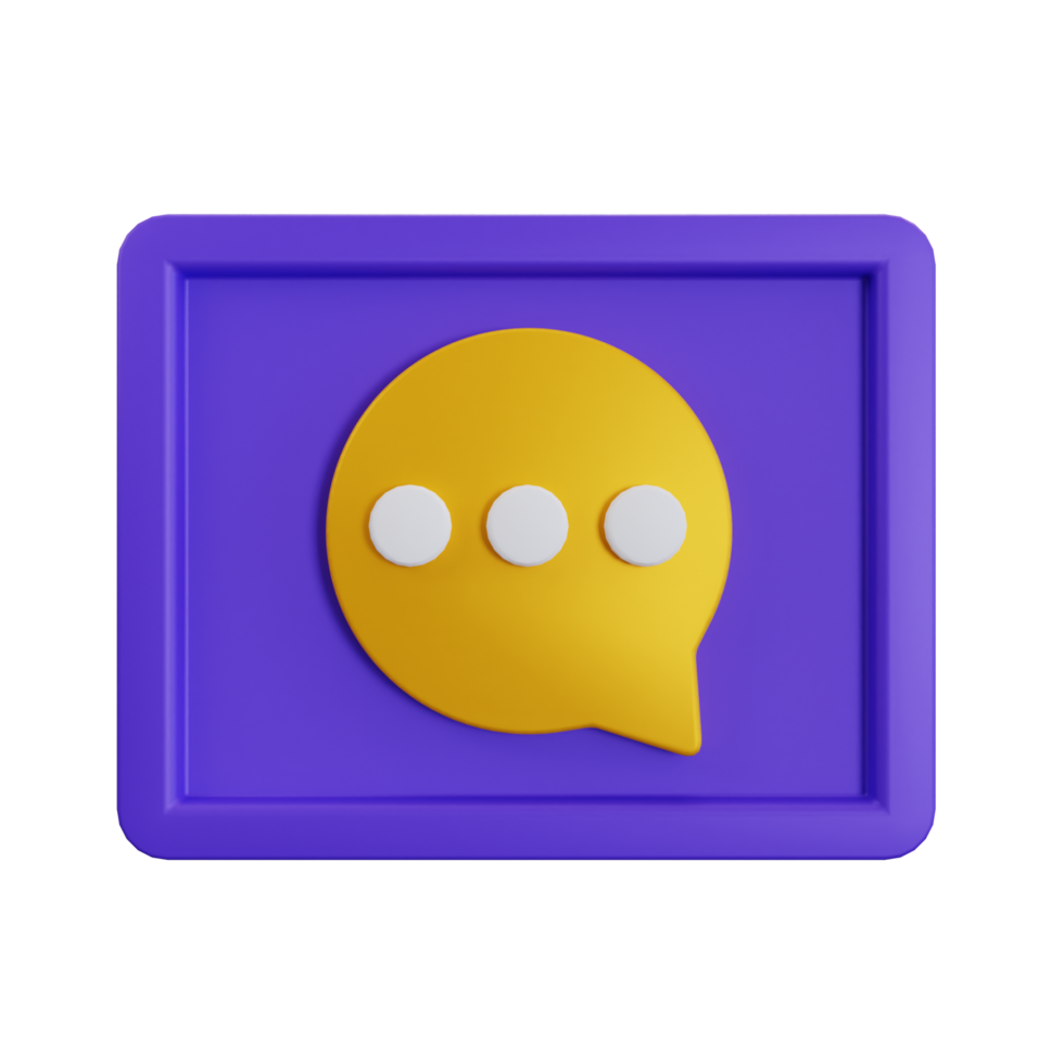 3D Comment Icon png
