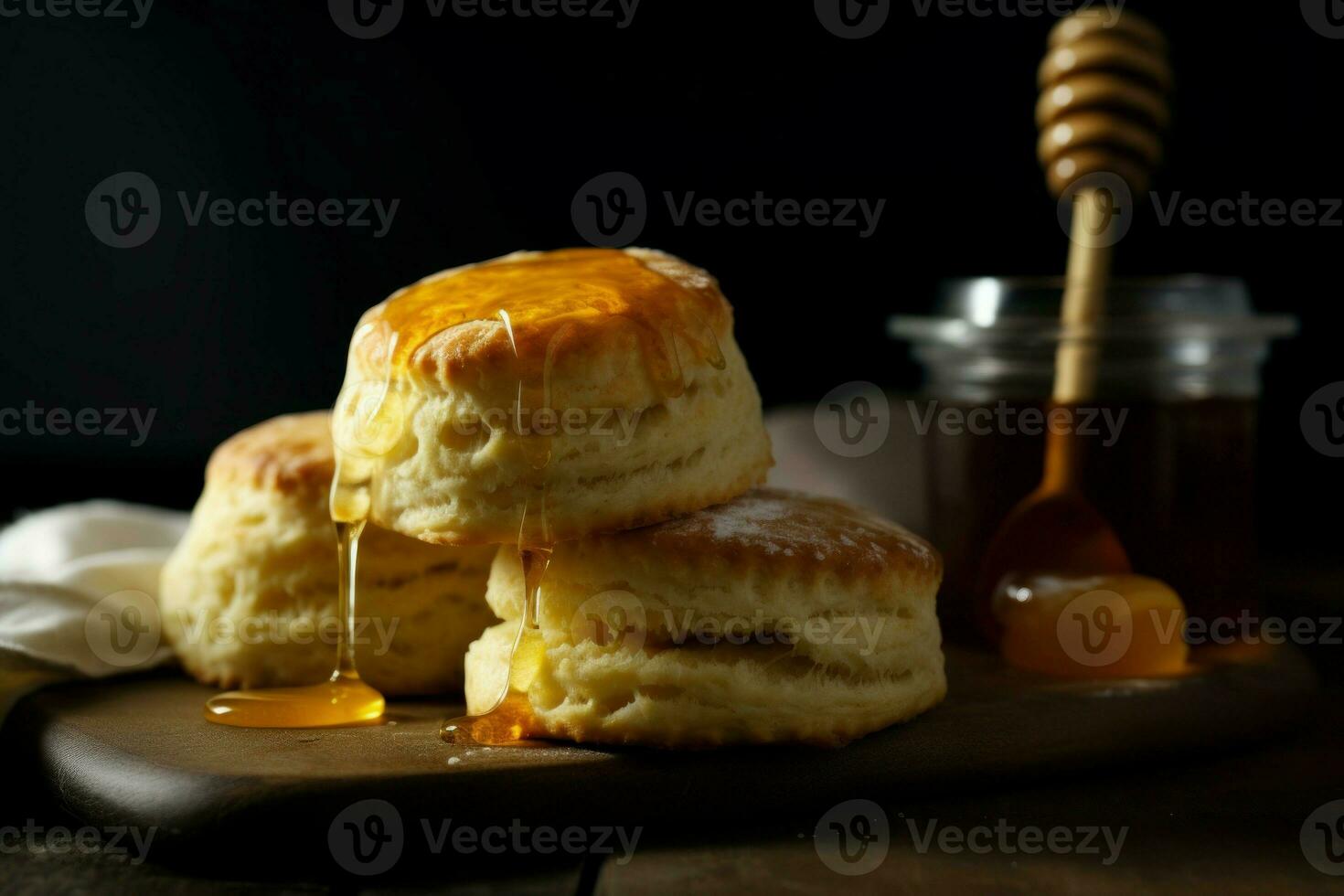 Buttermilk biscuit food. Generate Ai photo