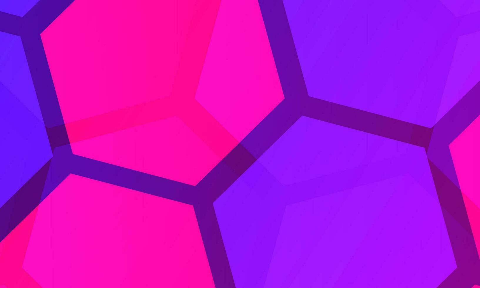 Abstract pink and purple hexagon Background Design vector