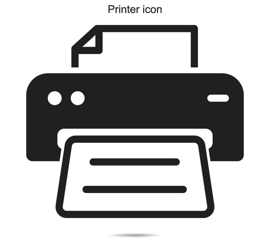 impresora icono, vector ilustración.