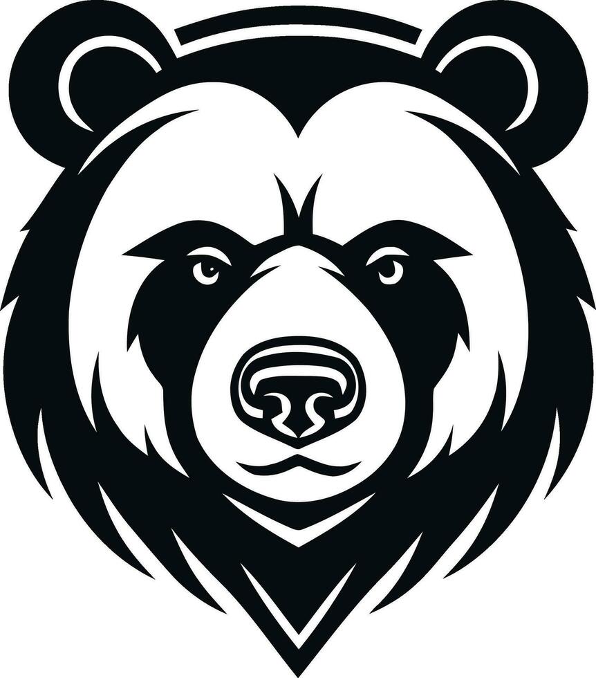 bear logo vector angry ferocious brave scary beast wild exuberant grizzly nature forest