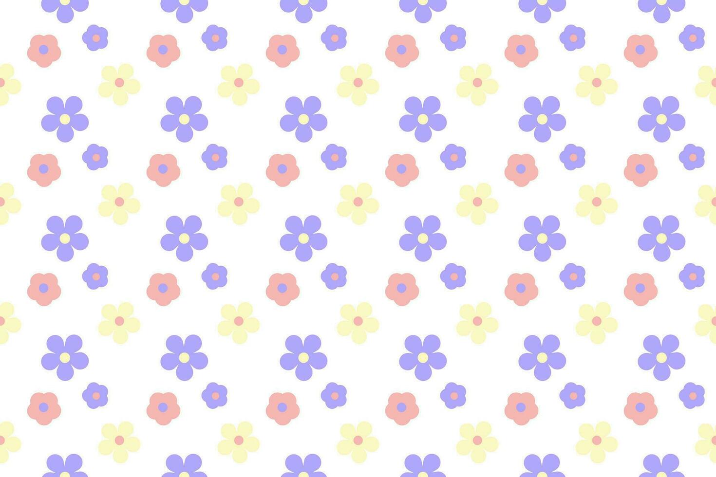 a pastel tiny flower vector on seamless pattern background