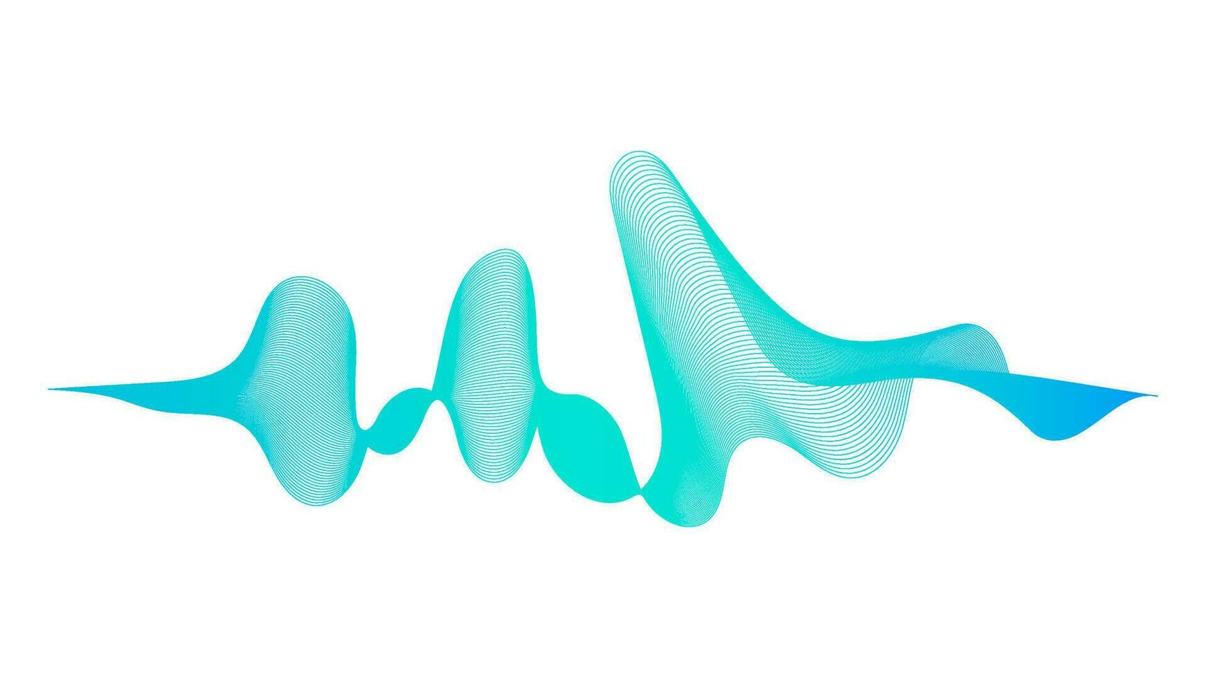 Abstract backdrop with colorful wave gradient lines vector