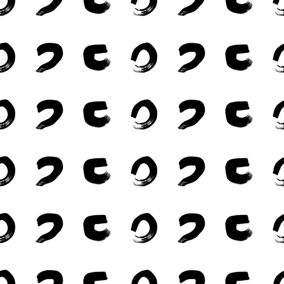 Seamless pattern with sketch circles shape vector