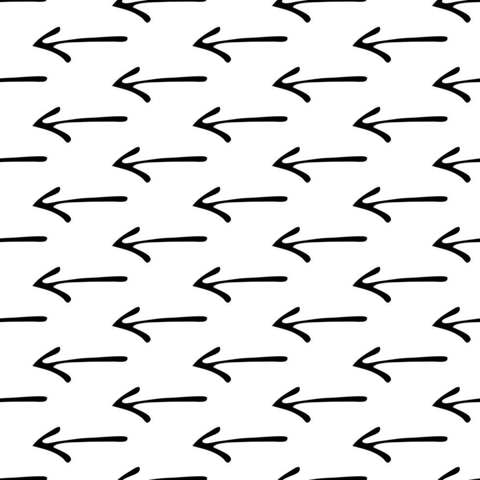 Seamless pattern with doodle arrows vector