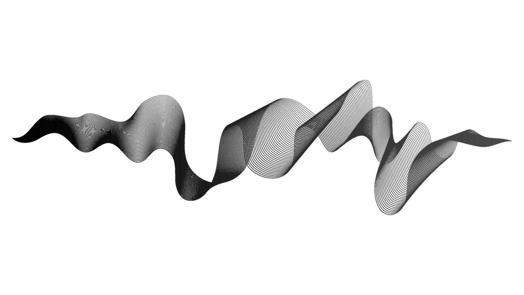 Abstract backdrop with wave gradient lines vector