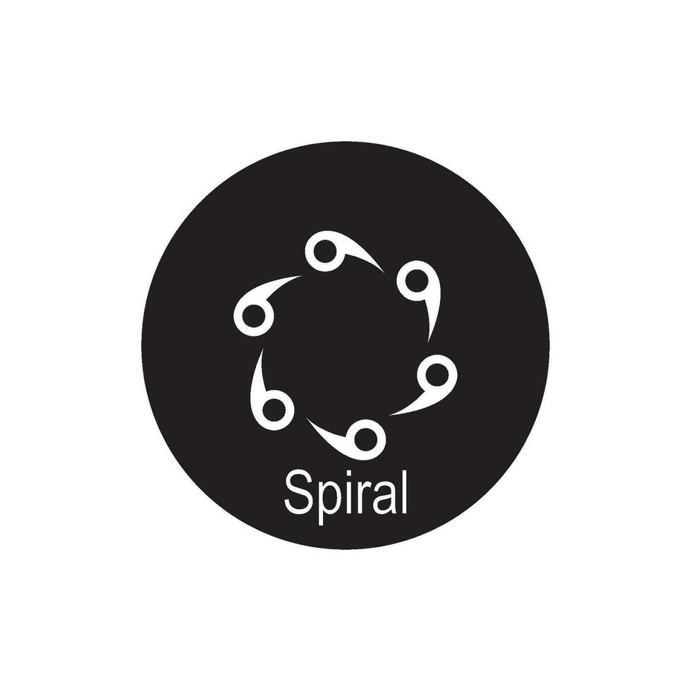 spiral icon vector