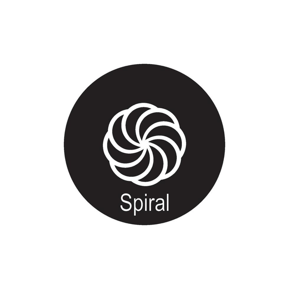 spiral icon vector