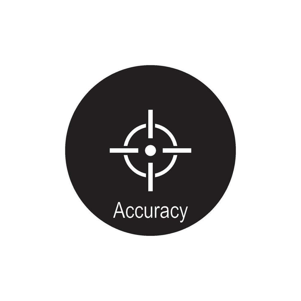 accuracy icon vector