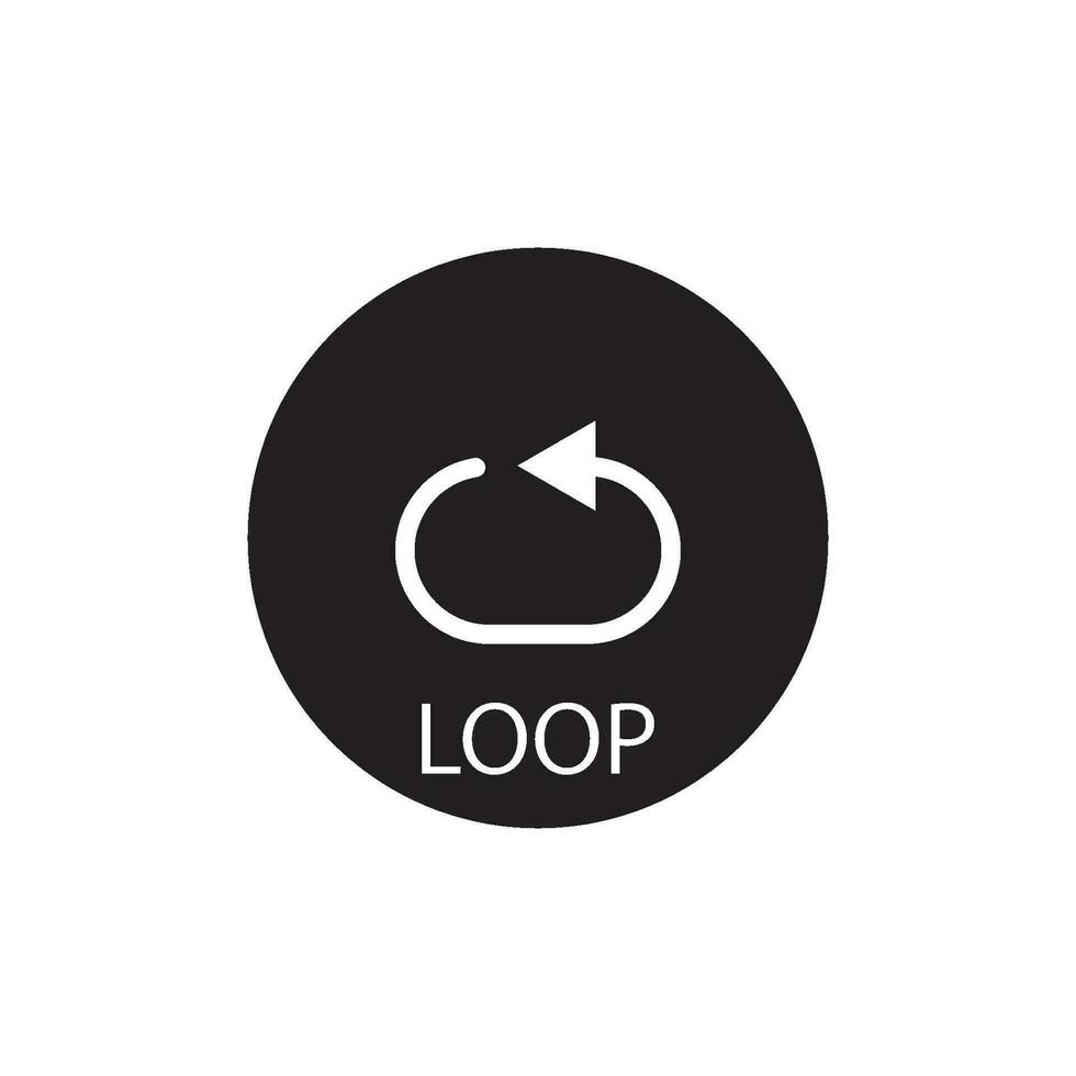 loop icon vector