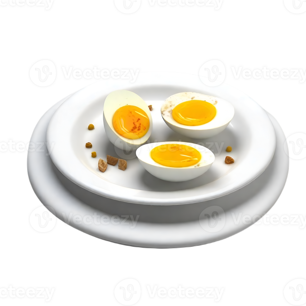 boiled egg chicken AI Generative 28538301 PNG