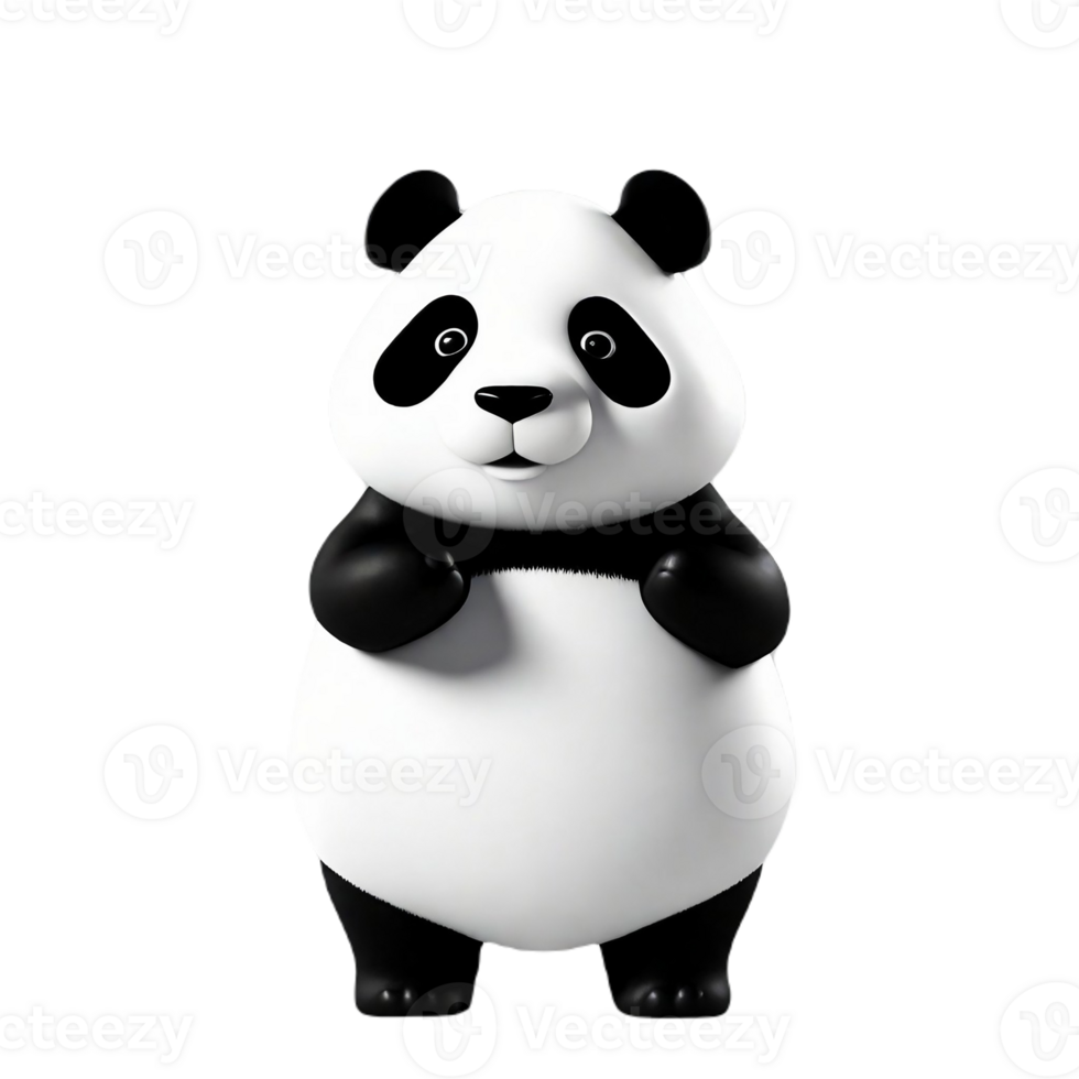 panda cute bear  AI Generative png